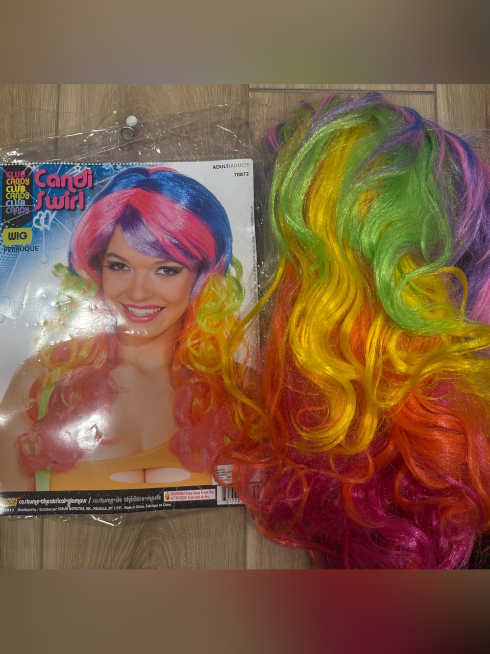 Multicolor Women's Costume Wig